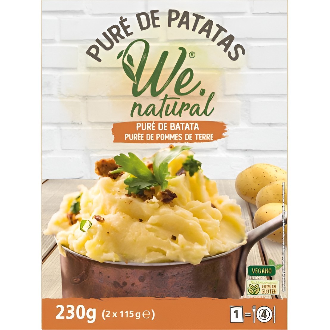 Puré de Patata Natural We Natural 230g - Mejor Precio | Oksuper