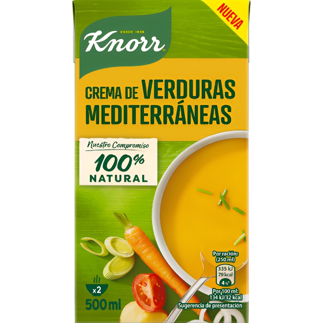 Crema Knorr verdura mediterránea 500ml