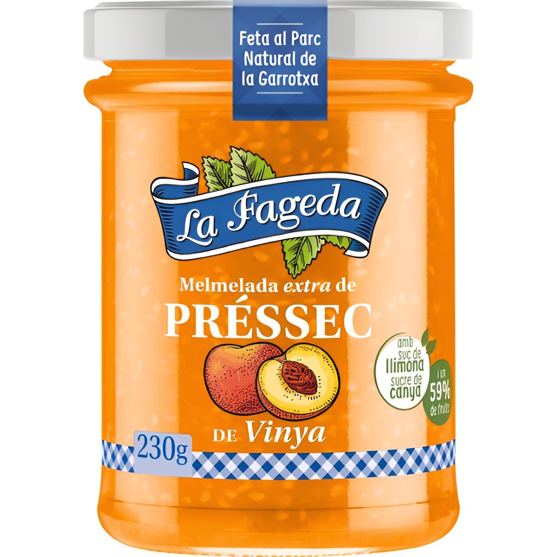 Mermelada de Melocotón La Fageda 230g - Mejor Precio | Oksuper