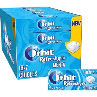 Chicles Gragea de Menta Refreshers Orbit 16u - Mejor Precio | Oksuper