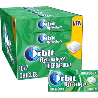 Chicles Gragea de Hierbabuena Refreshers Orbit 16u - ¡Mmmm!| Oksuper