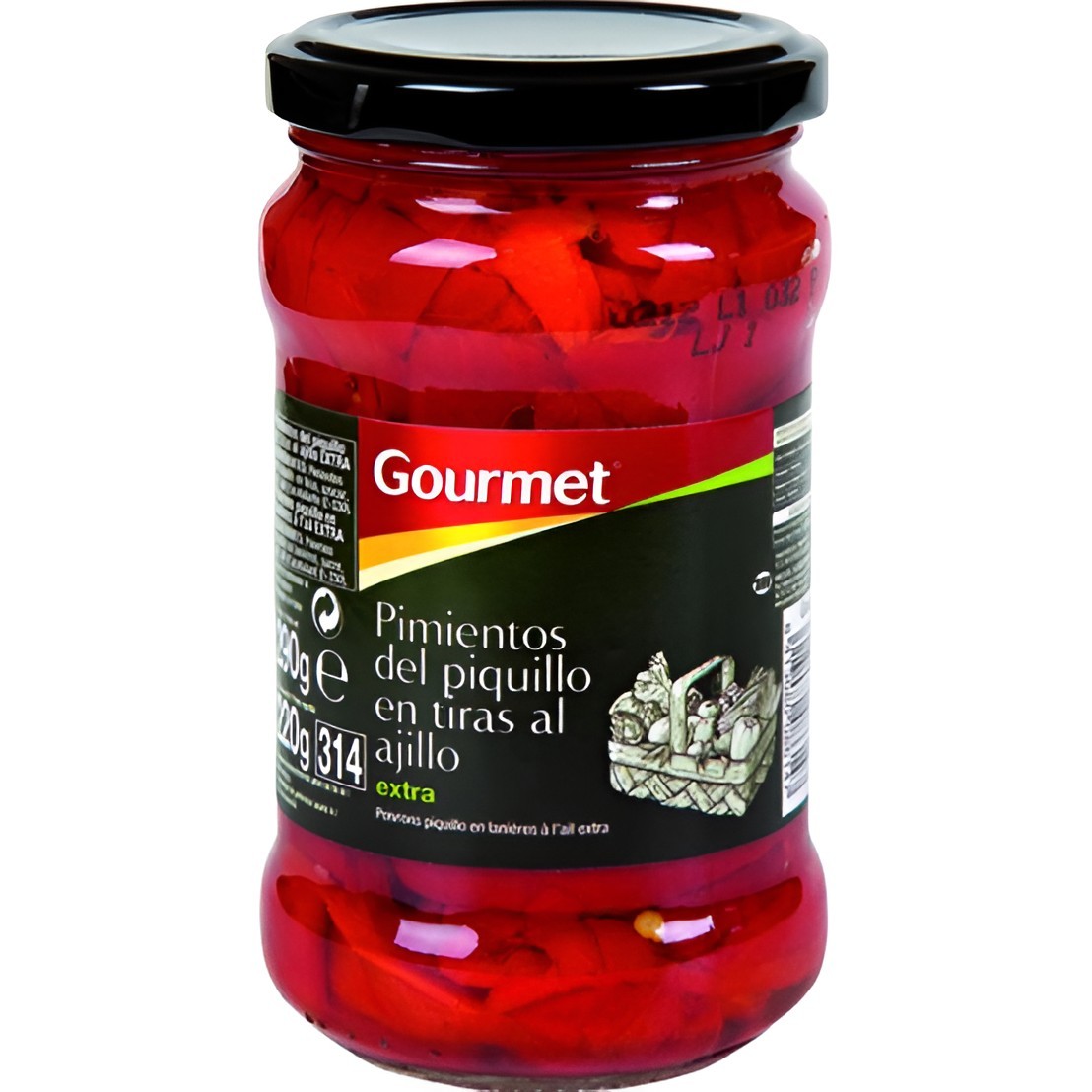 Pimientos del Piquillo con Ajo Gourmet 220g - Sabor Natural | Oksuper