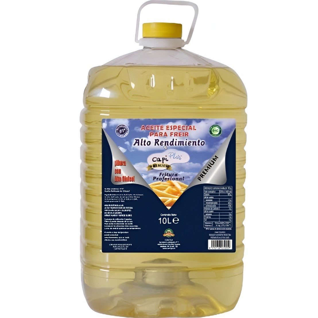 Aceite de Girasol para Freír Capiplus 10L - Alto Rendimiento | Oksuper
