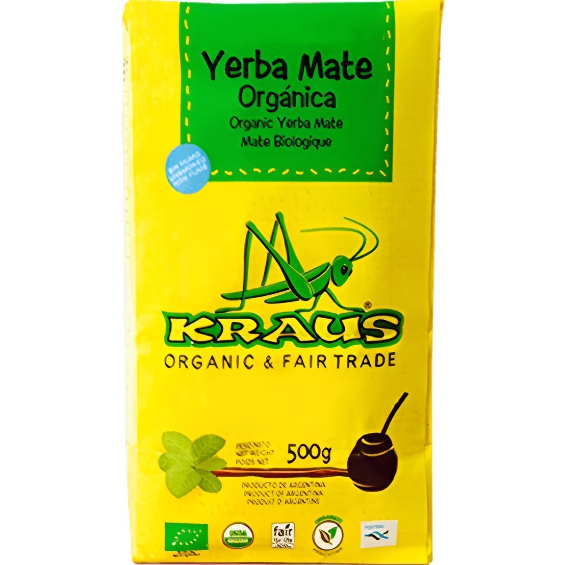 Yerba Mate Orgánica Kraus 500g - Natural y Artesanal | Oksuper