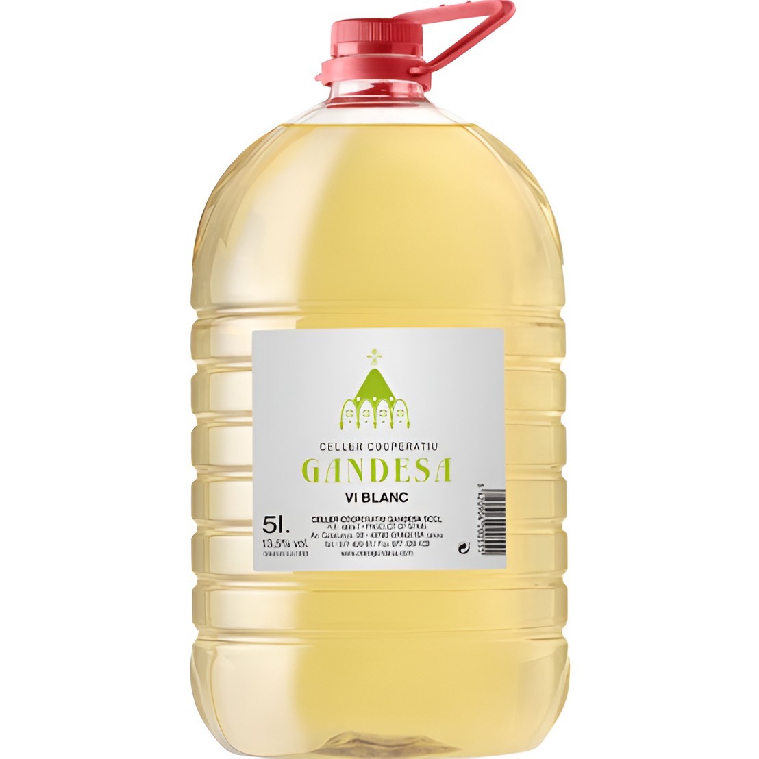 Vino Blanco Gandesa 13º 5L - Frescura y Sabor Equilibrado | Oksuper
