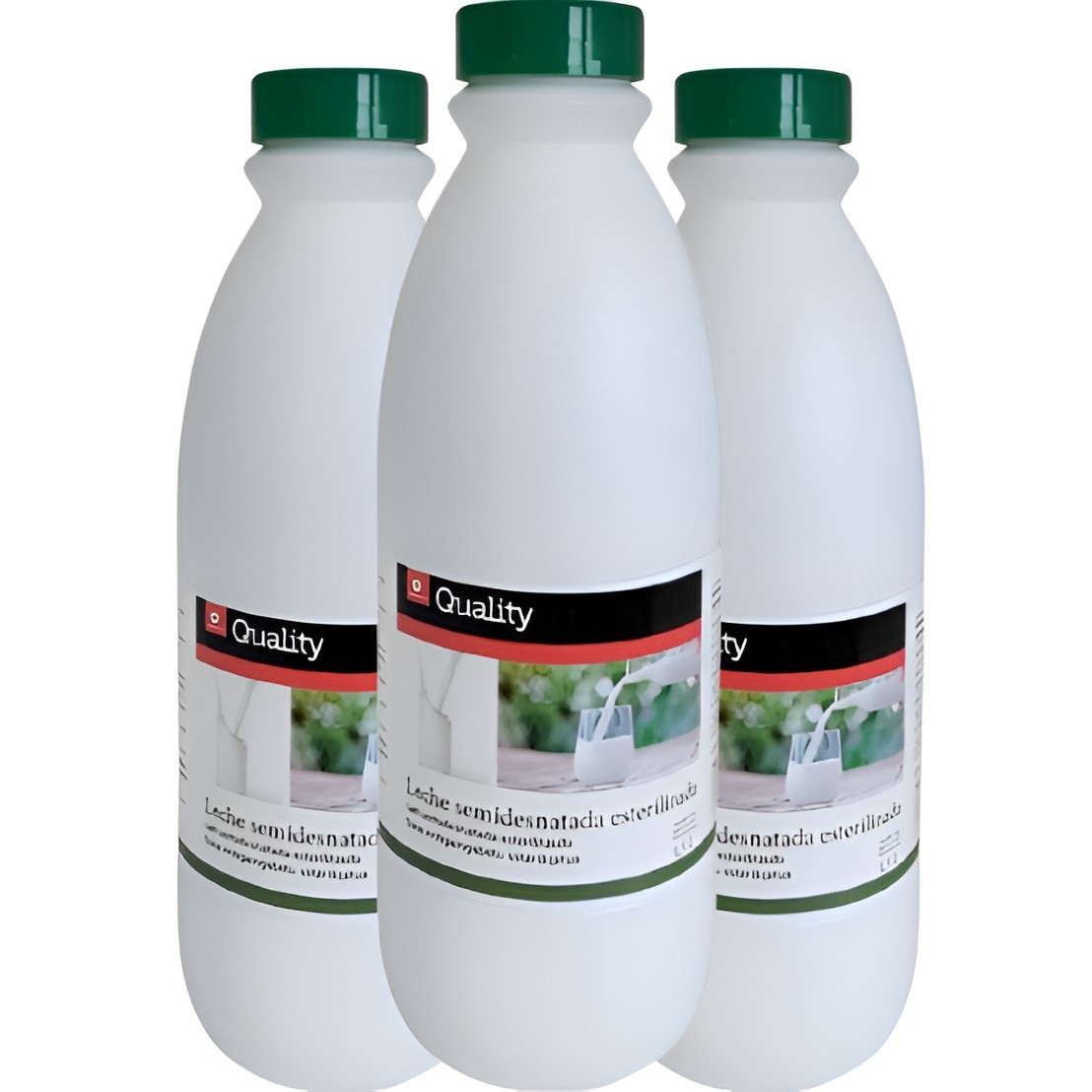 Leche Semidesnatada Esterilizada Quality 1.5L 6u - ¡Mmmm! | Oksuper