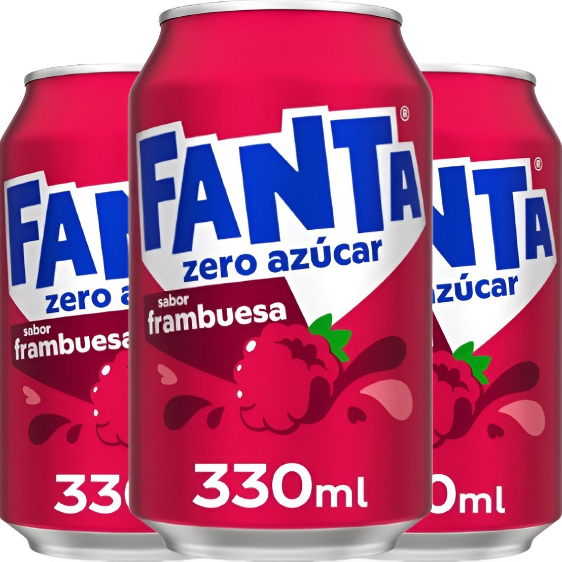 Fanta Frambuesa Zero Lata 33cl 8U - Dulce y Refrescante | Oksuper