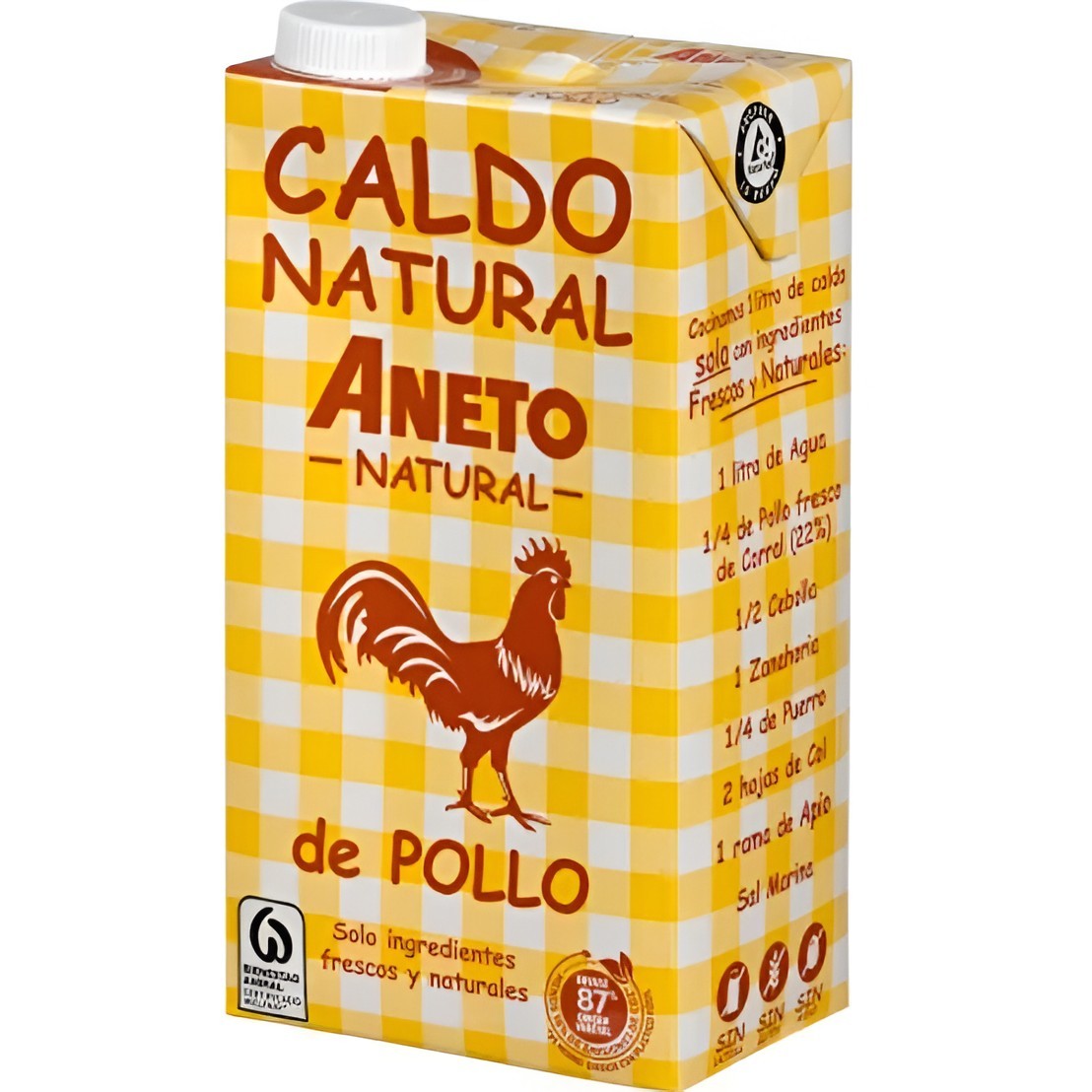 Caldo Natural de Pollo Aneto 1L - Sabor Casero y Auténtico | Oksuper
