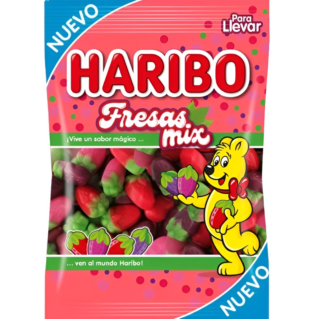 Gominolas Fresas Mix Haribo 100g - Dulces y Deliciosas | Oksuper
