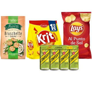 Pack Snacks Aperitivo Variado - Patatas, Krititas y Más | Oksuper