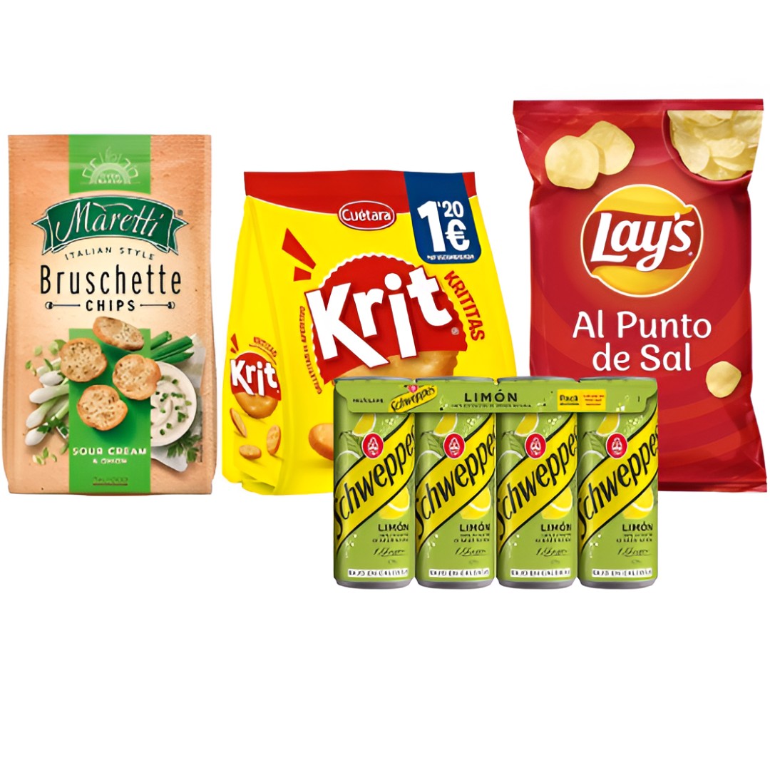 Pack Snacks Aperitivo Variado - Patatas, Krititas y Más | Oksuper