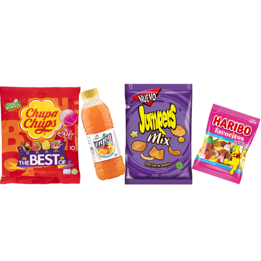 Pack Fiestas Infantiles - Chuches, Bebidas y Diversión | Oksuper