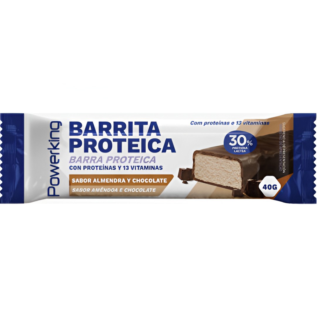 Barrita Proteica Chocolate Powerking 40g – Pura Proteína | Oksuper