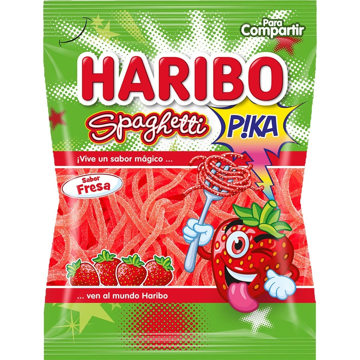 Gominolas Spaghetti de Fresa Pica Haribo 75g - Mejor Precio | Oksuper