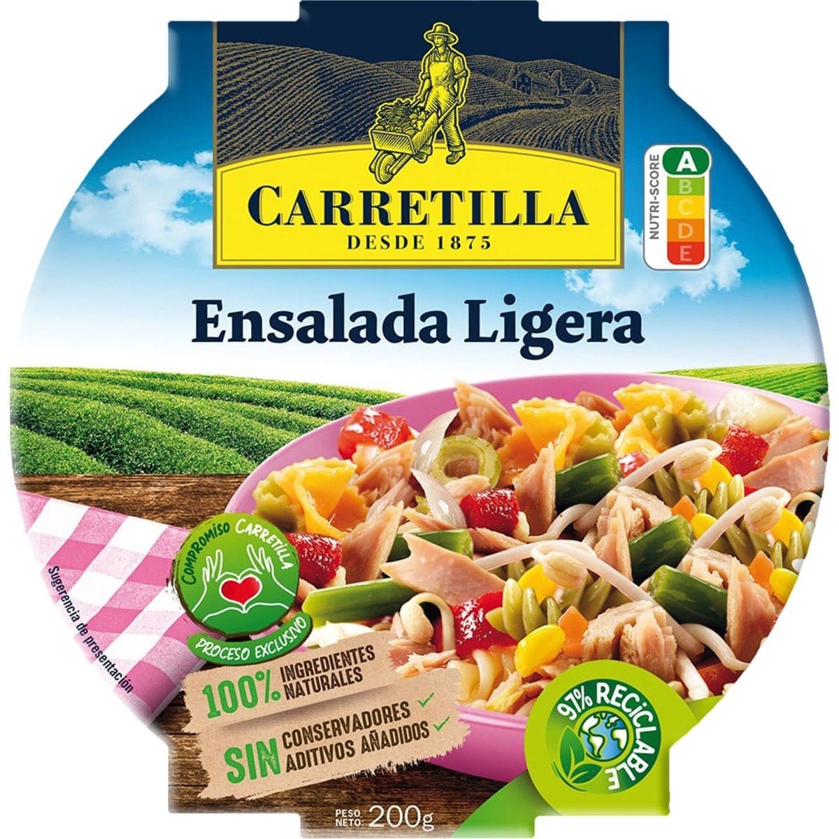 Descubre Carretilla ensalada ligera 200gr en oferta en OKSUPER.ES