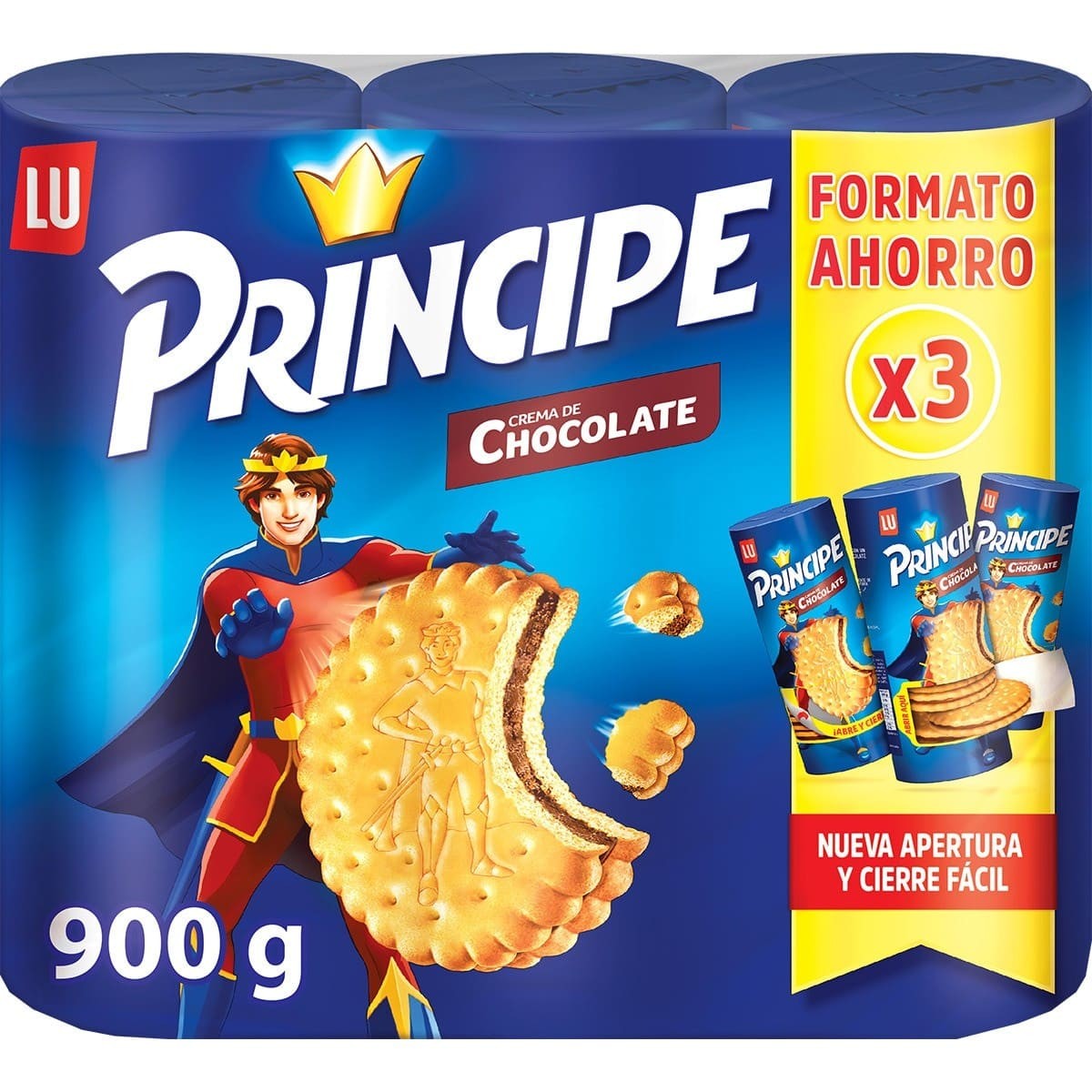 Galletas Príncipe Pack 3+1 300g - Relleno y Delicioso | Oksuper