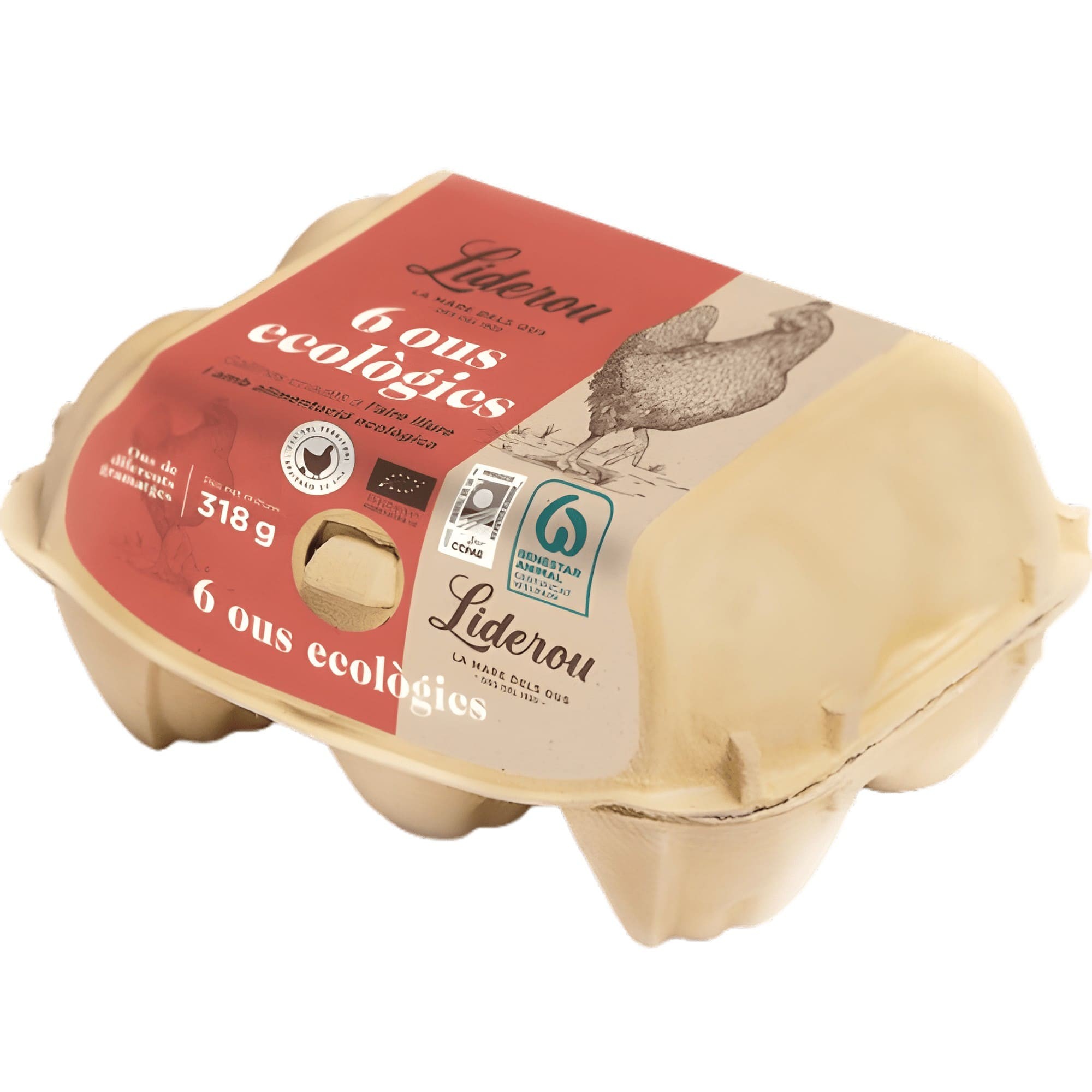 Huevos M/L Liderou 6u 336gr