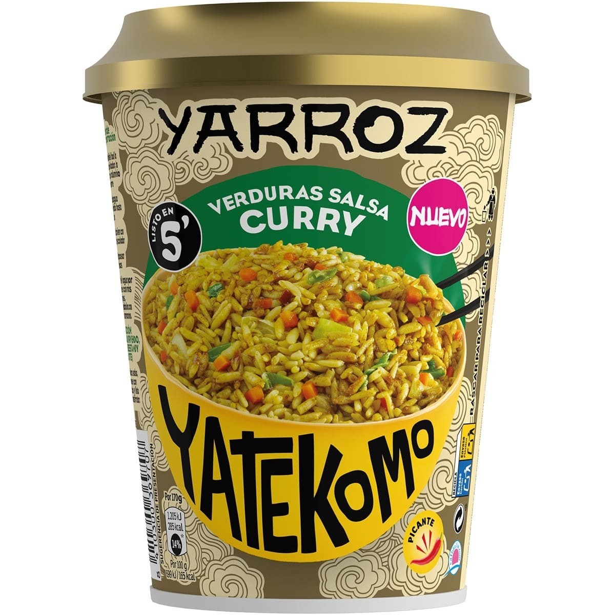 Arroz Instantáneo con Verduras Yarroz Cup 83g - ¡Mmmm! | Oksuper