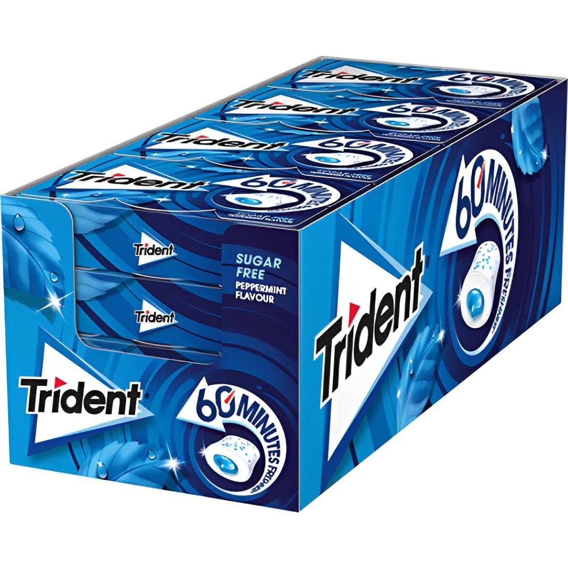 Chicles Gragea de Menta Trident 16u - Sabor 60 Min | Oksuper