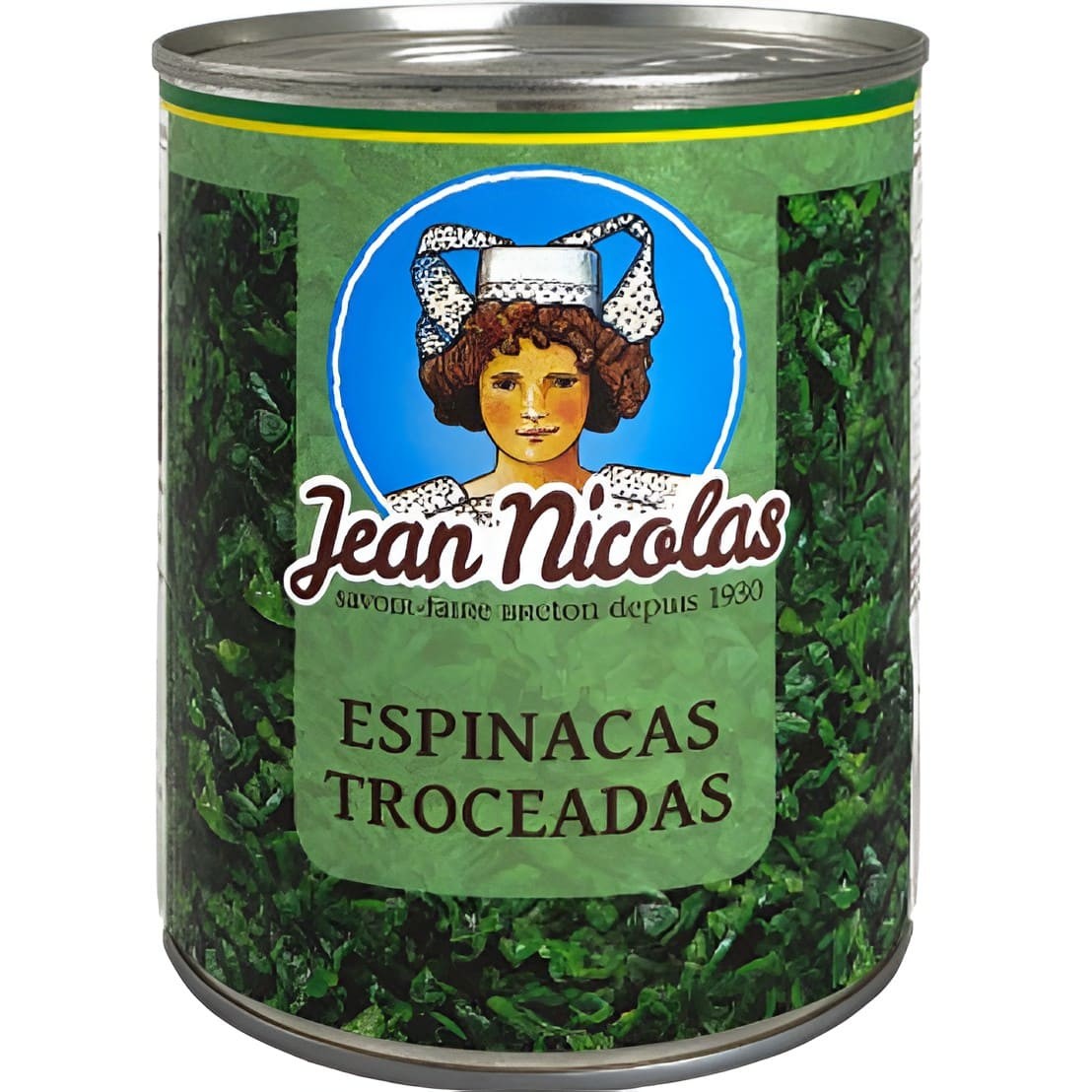 Espinacas troceadas Jean Nicolas 850ml