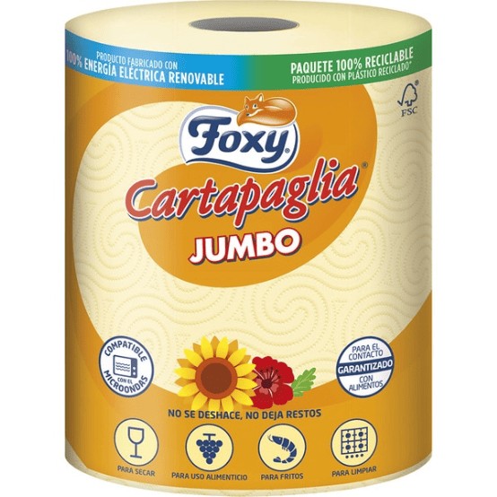 Papel para Cocina Foxy Cartapaglia Jumbo 60m