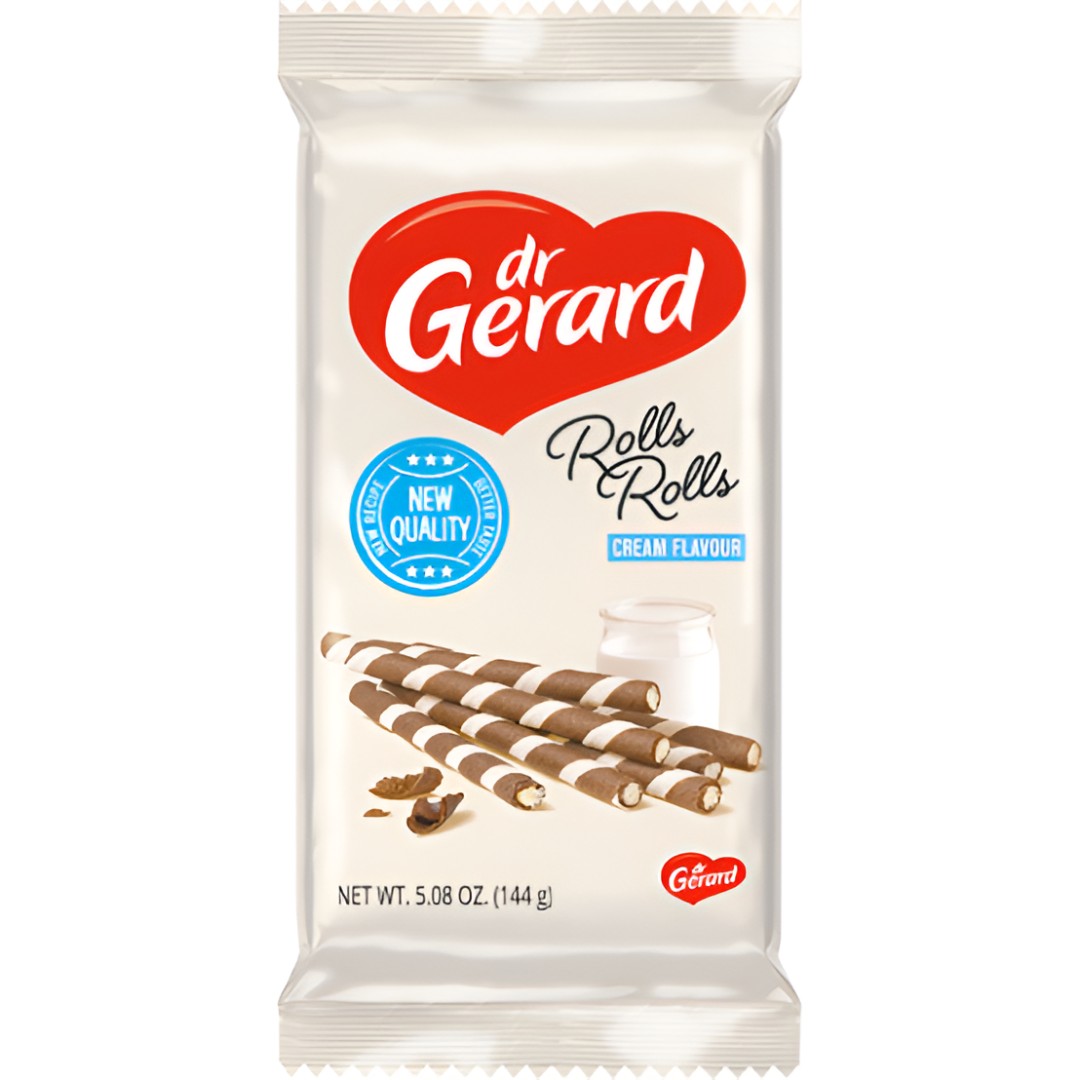 Rollitos de Crema Dr. Gerard 144g - Crujientes y Cremosos | Oksuper
