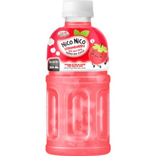 Jugo de Fresa y Nata Nico Nico 320ml - Dulce y Cremoso | Oksuper