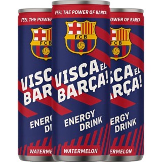 Bebida Energética Sandía Visca el Barça 250ml 8u - ¡Mmmm! | Oksuper