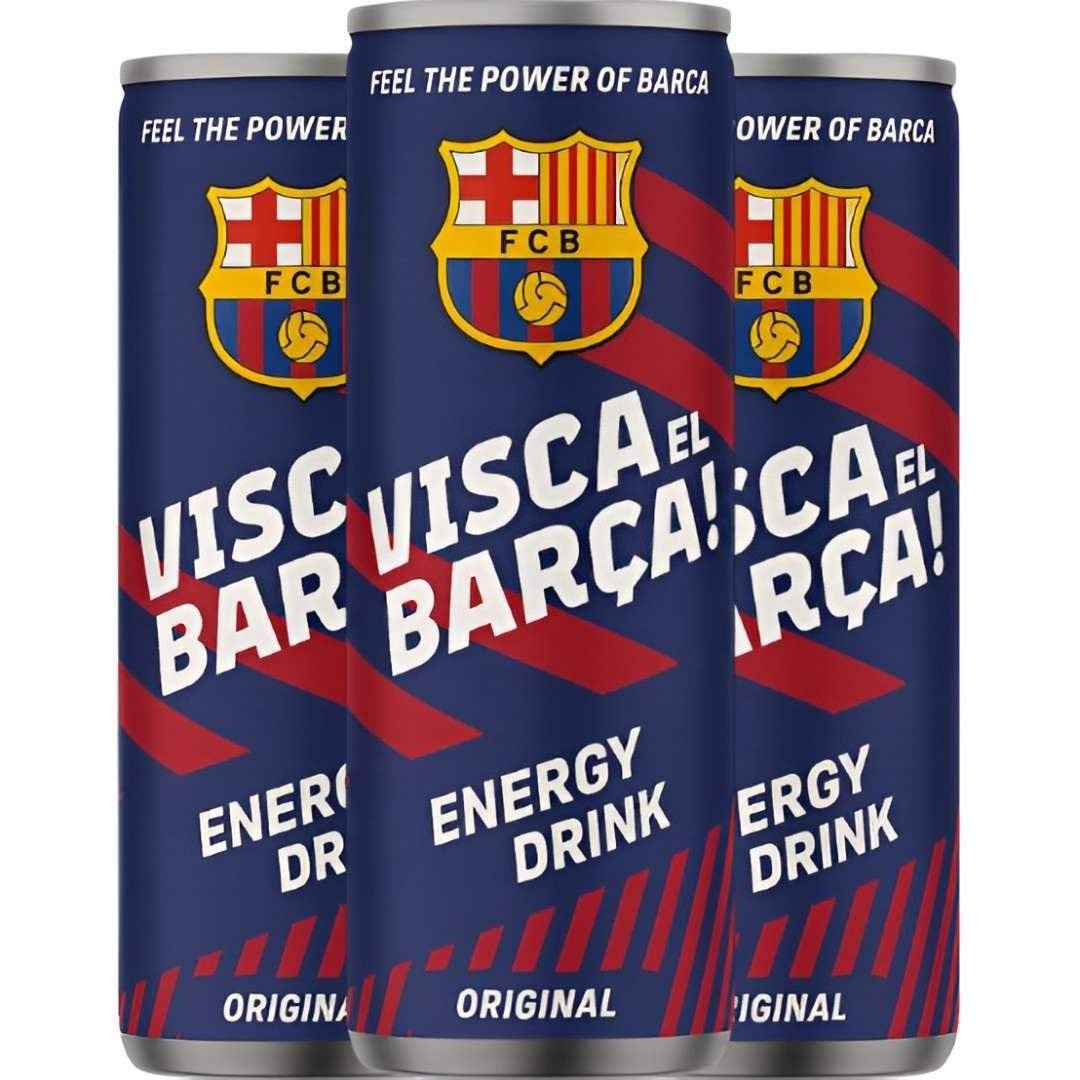 Bebida Energética Visca el Barça 250ml 8u - Sabor Original | Oksuper