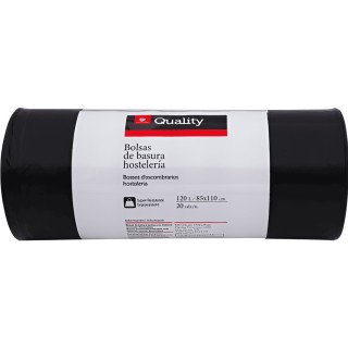 Bolsas de Basura Quality 120L 20u - Resistentes y Prácticas | Oksuper