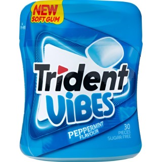 Chicles de Menta Trident Vibes 30 gr - Frescor Intenso | Oksuper