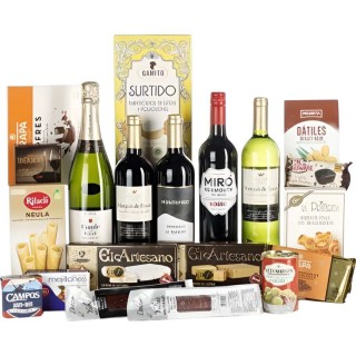 Lote navideño premium con cava y embutidos ibéricos – Sabor Élite