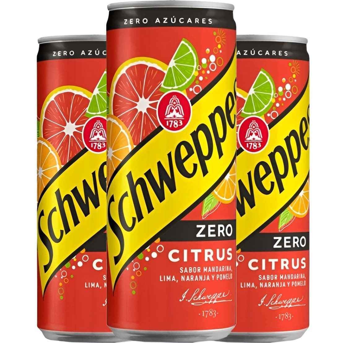 Schweppes Citrus 33cl | Refresco cítrico con gas | OkSuper