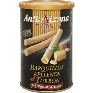 Barquillos Rellenos de Turrón Antiu Xixona 200g - Crujientes | Oksuper